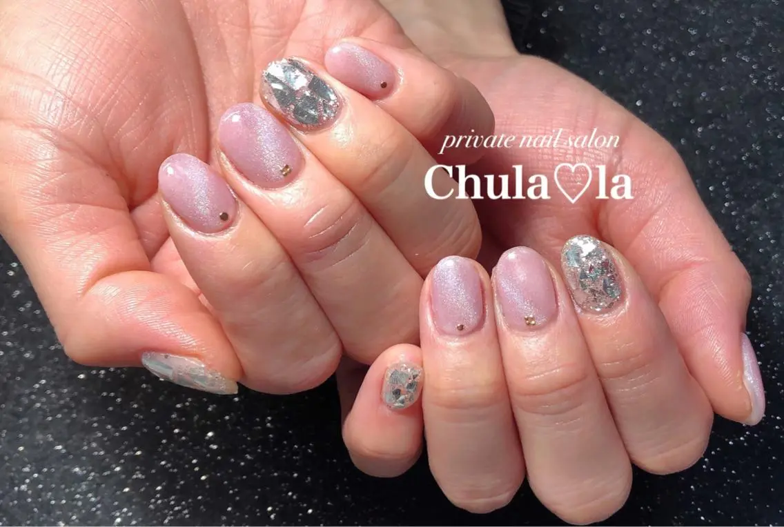ネイル マグネットネイル ハンドネイル Chula♡la 豊見城市高安のネイルデザイン