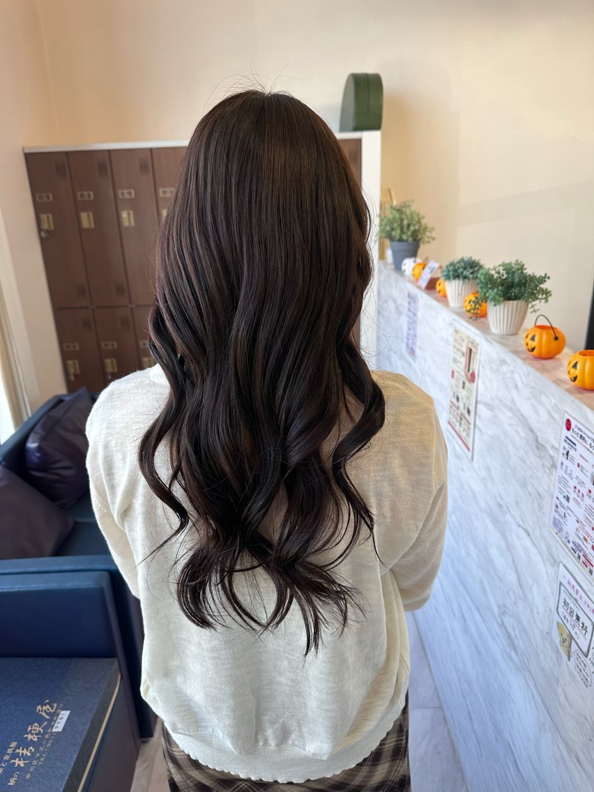 セミロング カラー ヘアカラー Lantana 前野心結のヘアスタイル