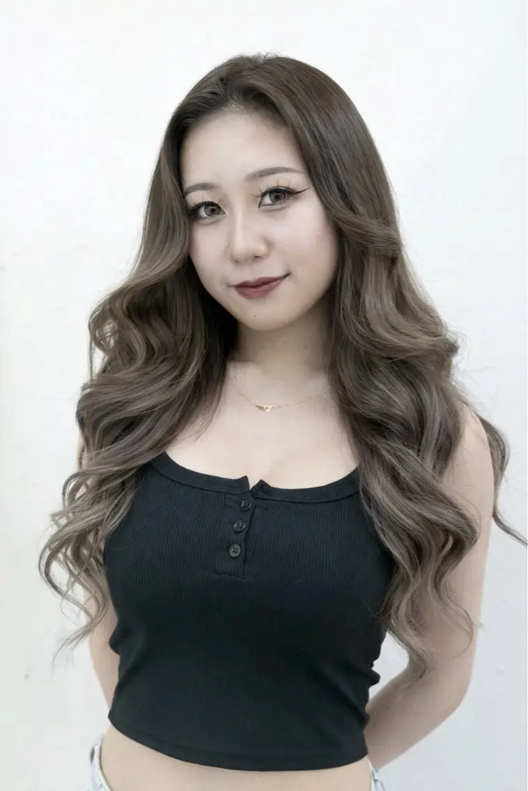 セミロング カラー ダブルカラー エクステ カット ヘアカラー トリートメント エクステ ヘアセット レイヤー/エクステ alpha下妻のヘアスタイル