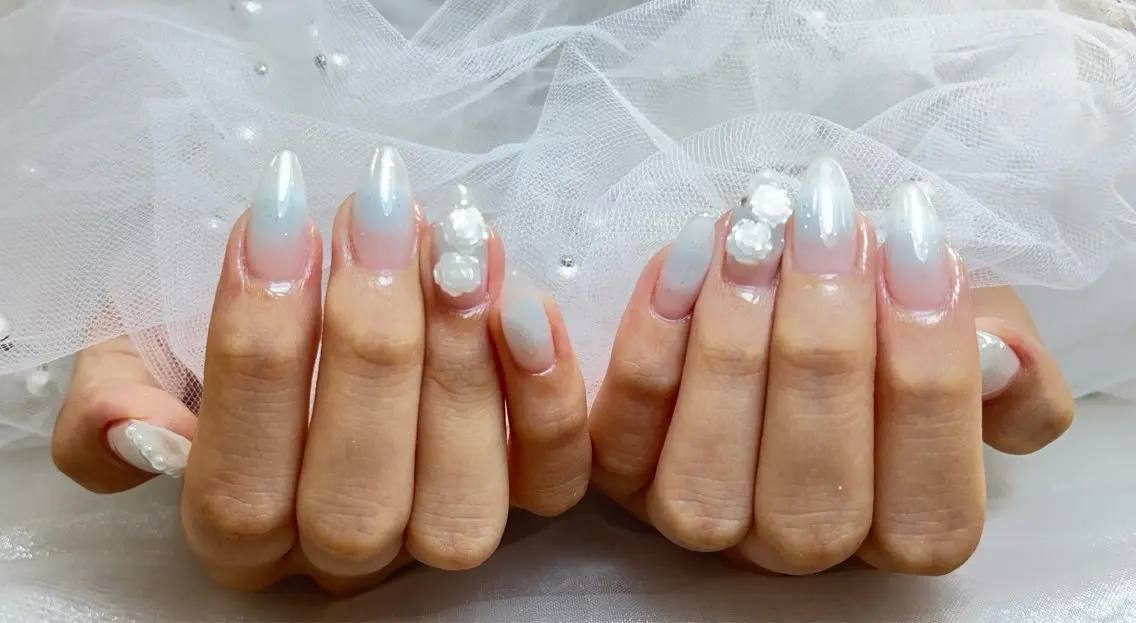 ネイル オーロラネイル チークネイル フットネイル フレンチネイル ジェルネイル ハンドネイル ハンドケア NEW NAIL💞 yukiのネイルデザイン