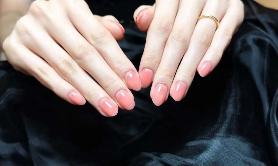 ネイル チークネイル 長さ出し フレンチネイル ジェルネイル 韓国ネイル ハンドネイル Lucky Nail Salon❷のネイルデザイン