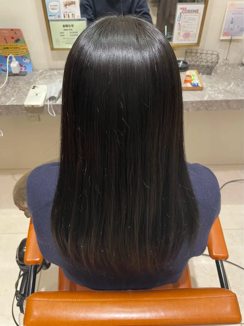 ロング パーマ カット 縮毛矯正 暖色/ベージュ/ メンズ/鈴木彩のヘアスタイル