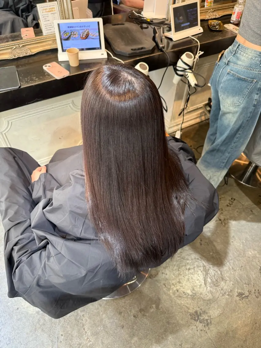 ロング パーマ 髪質改善&縮毛矯正 カット/soyaのヘアスタイル