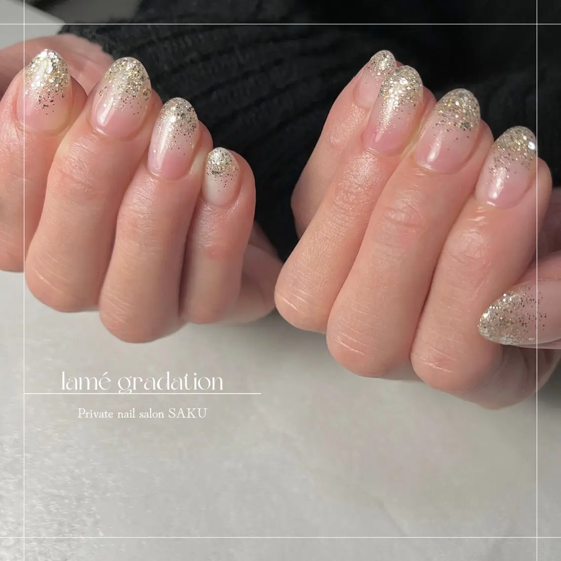 ネイル ニュアンスネイル シンプルネイル SAKU nail 作島茜のネイルデザイン