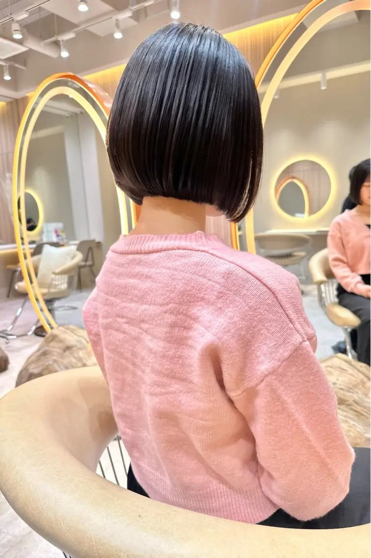 ショート カット 🩵縮毛矯正・ボブ 岩原朋也🩵のヘアスタイル