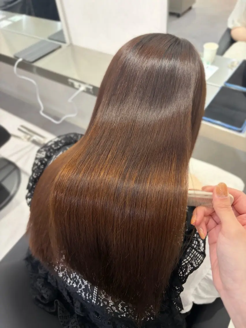 ロング 縮毛矯正 カット 縮毛矯正 🫧縮毛矯正支持率 No.1 ほのか🫧のヘアスタイル