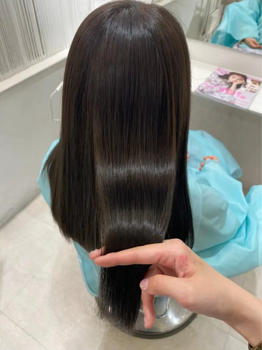 セミロング ヘアカラー トリートメント Parve  Mix 🫧梶川虹のヘアスタイル