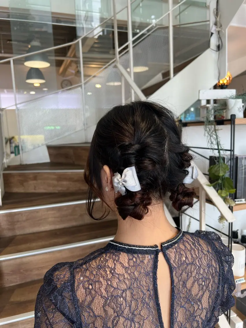 ヘアアレンジ ヘアセット インナーカラー♡ Nanakoのヘアスタイル
