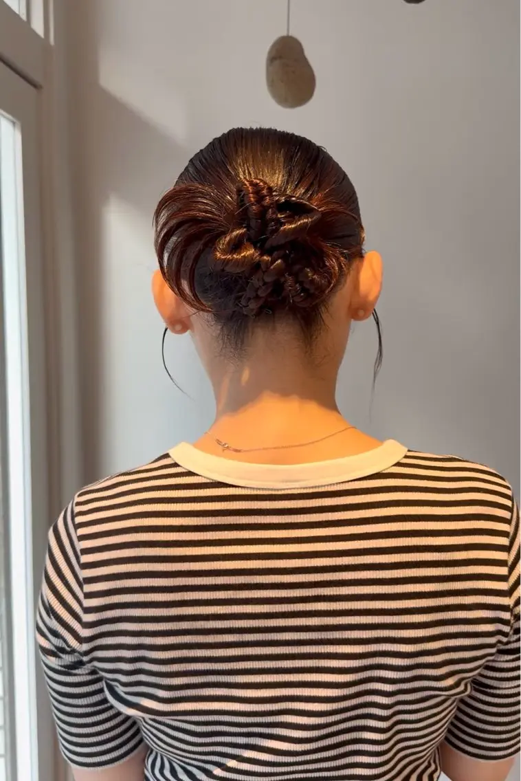 セミロング ヘアアレンジ ヘアセット manami/ハイ トーン/ヘアセットのヘアスタイル