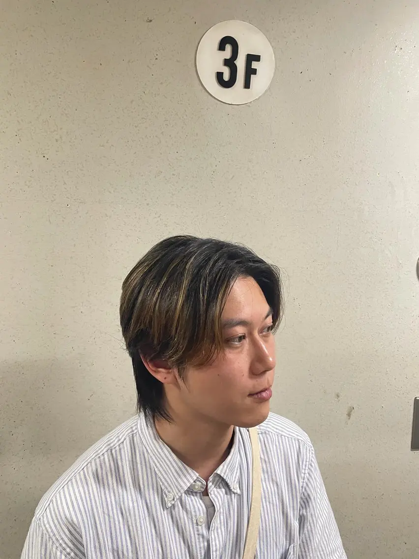 ミディアム メンズ 大嶋 優人のヘアスタイル