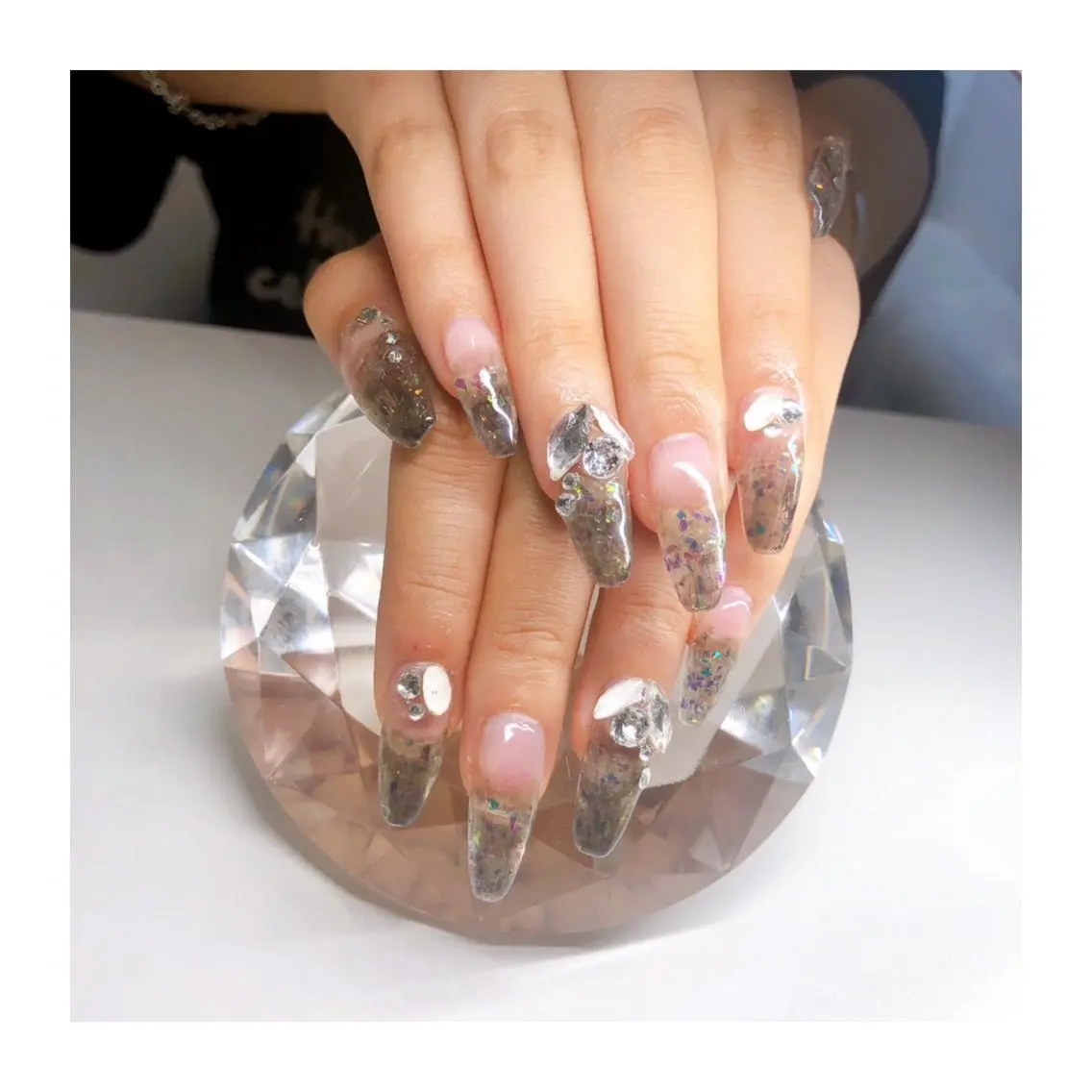 ネイル キラキラネイル スカルプネイル ハンドネイル Nailsalon -Aのネイルデザイン