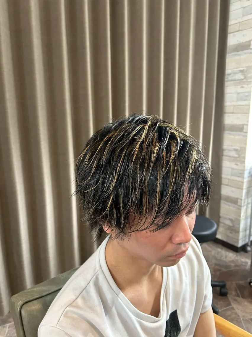 ショート カラー ヘアアレンジ メンズ HRK1st RYOKIのヘアスタイル