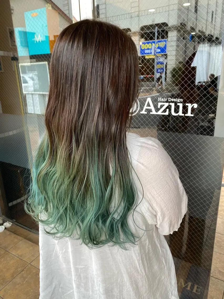 【ブリーチダメージ95%軽減】透明感グラデーションカラー+トリートメントの写真