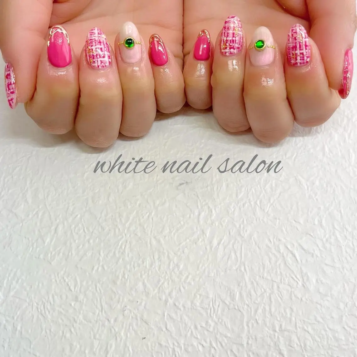 ネイル ジェルネイル ハードジェル ラメ(グリッター) 持ち込み ソフトジェル white nail salonのネイルデザイン