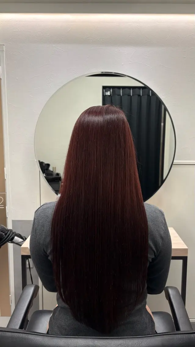 カラー ピンクカラー そ ら．のヘアスタイル