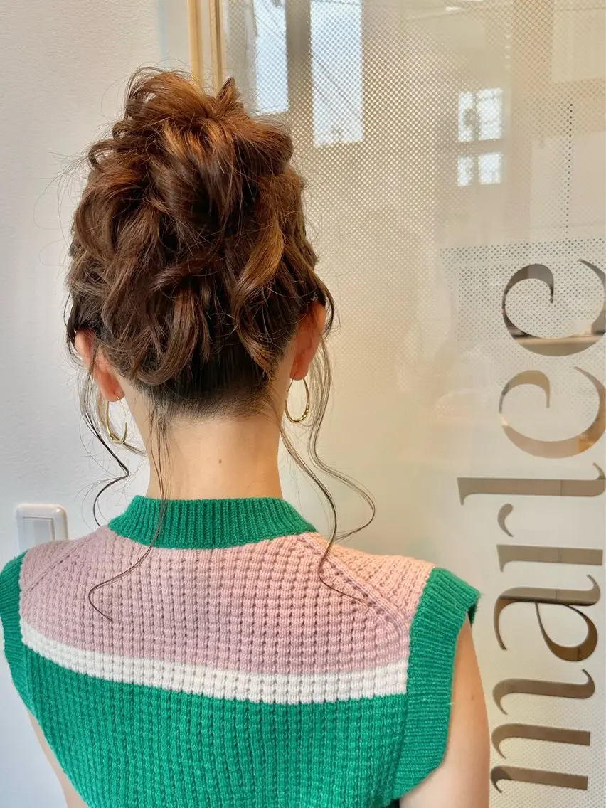 ヘアアレンジ お団子ヘア ヘアセット ヘアセット専門 🫧ARIANAのヘアスタイル