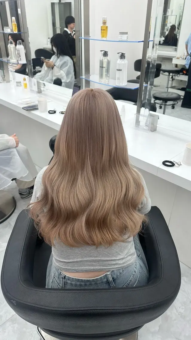 ロング カラー ヘアカラー ヘッドスパ ヘアセット 似合わせstyle ❤︎misaki❤︎のヘアスタイル