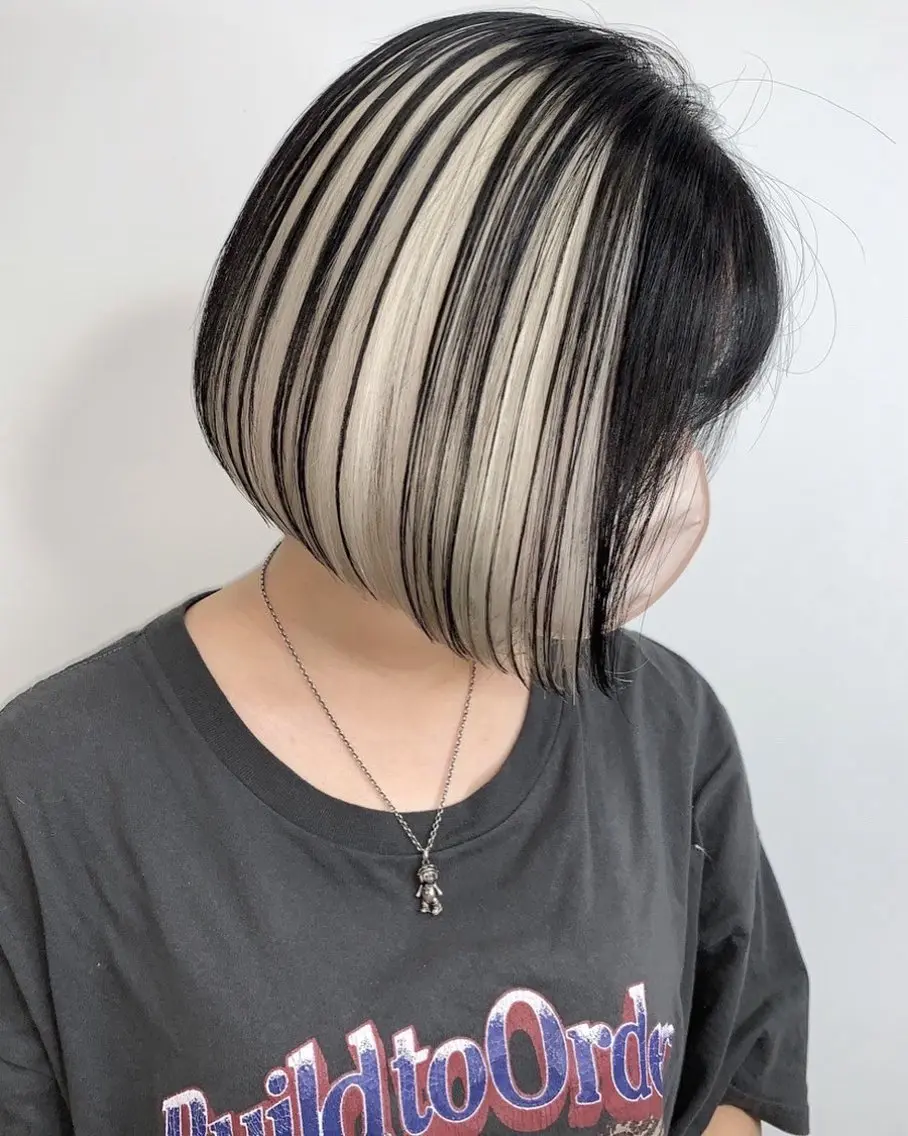 ショート カラー インナーカラー ヘアカラー ブリーチカラー/ デザインカラー/栄のヘアスタイル