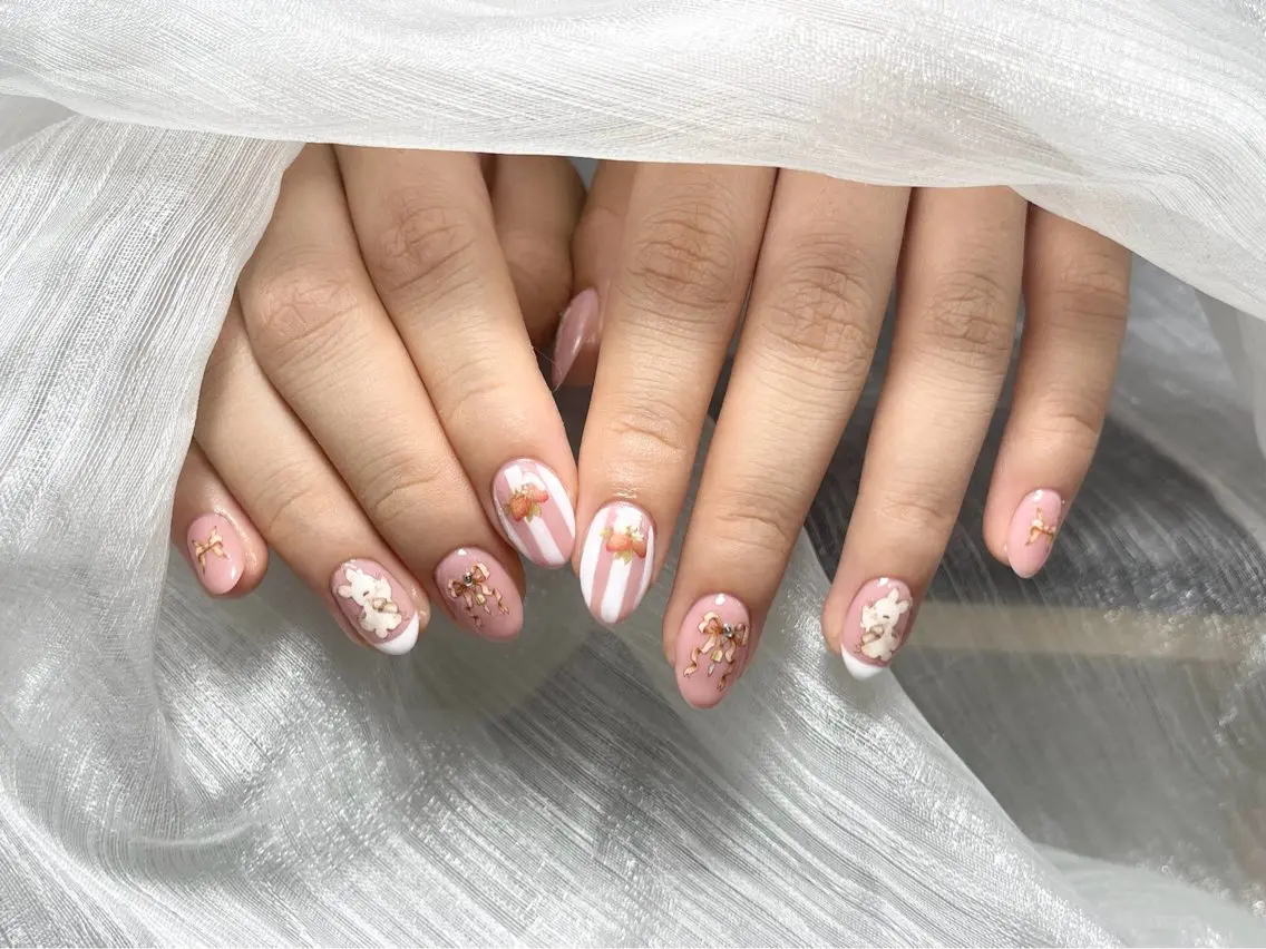 ネイル 持ち込み ハンドネイル ハンドケア 💕Dreamy KIYO💕のネイルデザイン