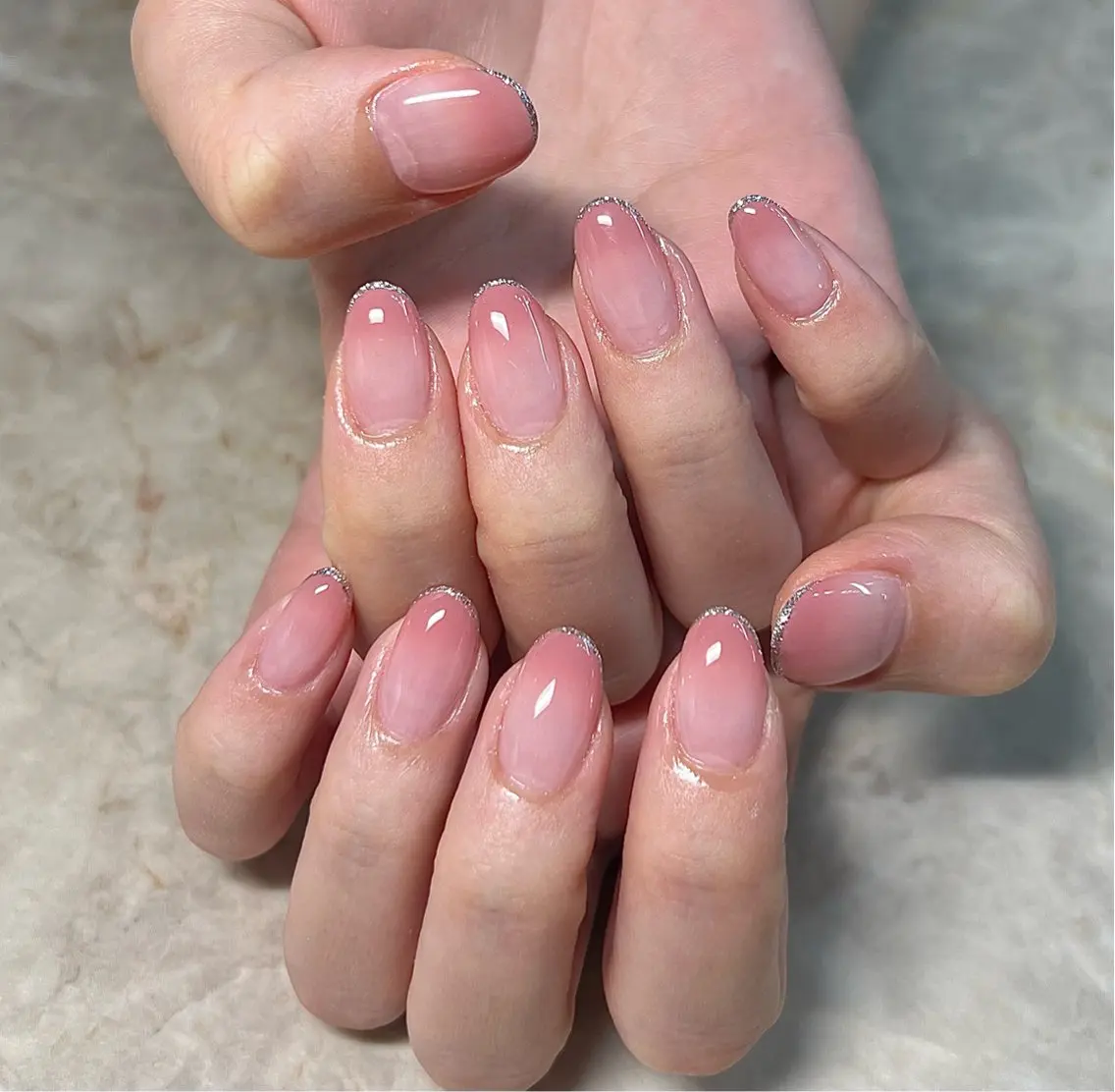 ネイル ラメ(グリッター) ハンドネイル 鶴田୨ৎmaison de NALIのネイルデザイン