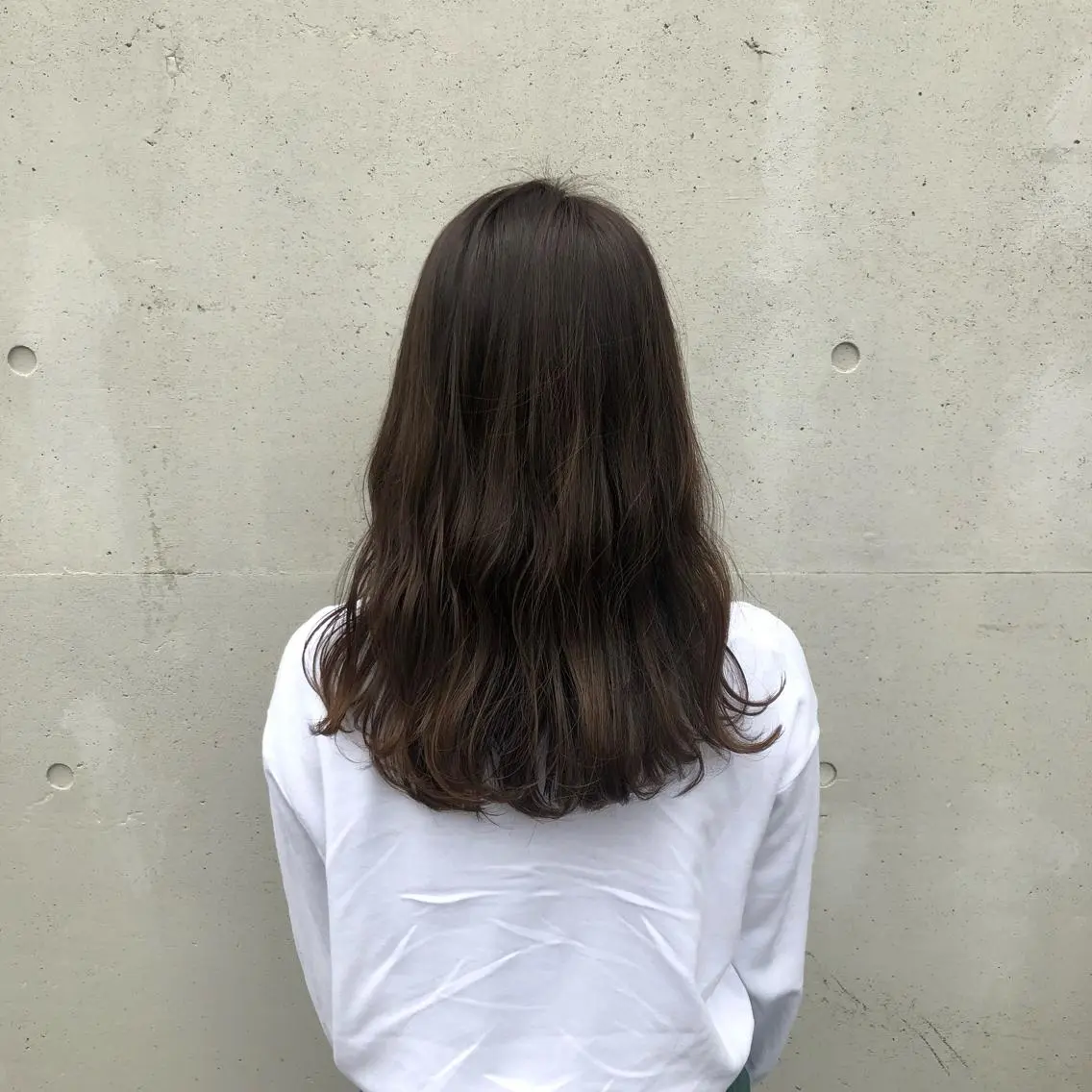 セミロング カラー ベージュカラー 透明感カラー カット ヘアカラー トリートメント 酸性縮毛矯正🧴韓国 レイヤー/髪質改善のヘアスタイル