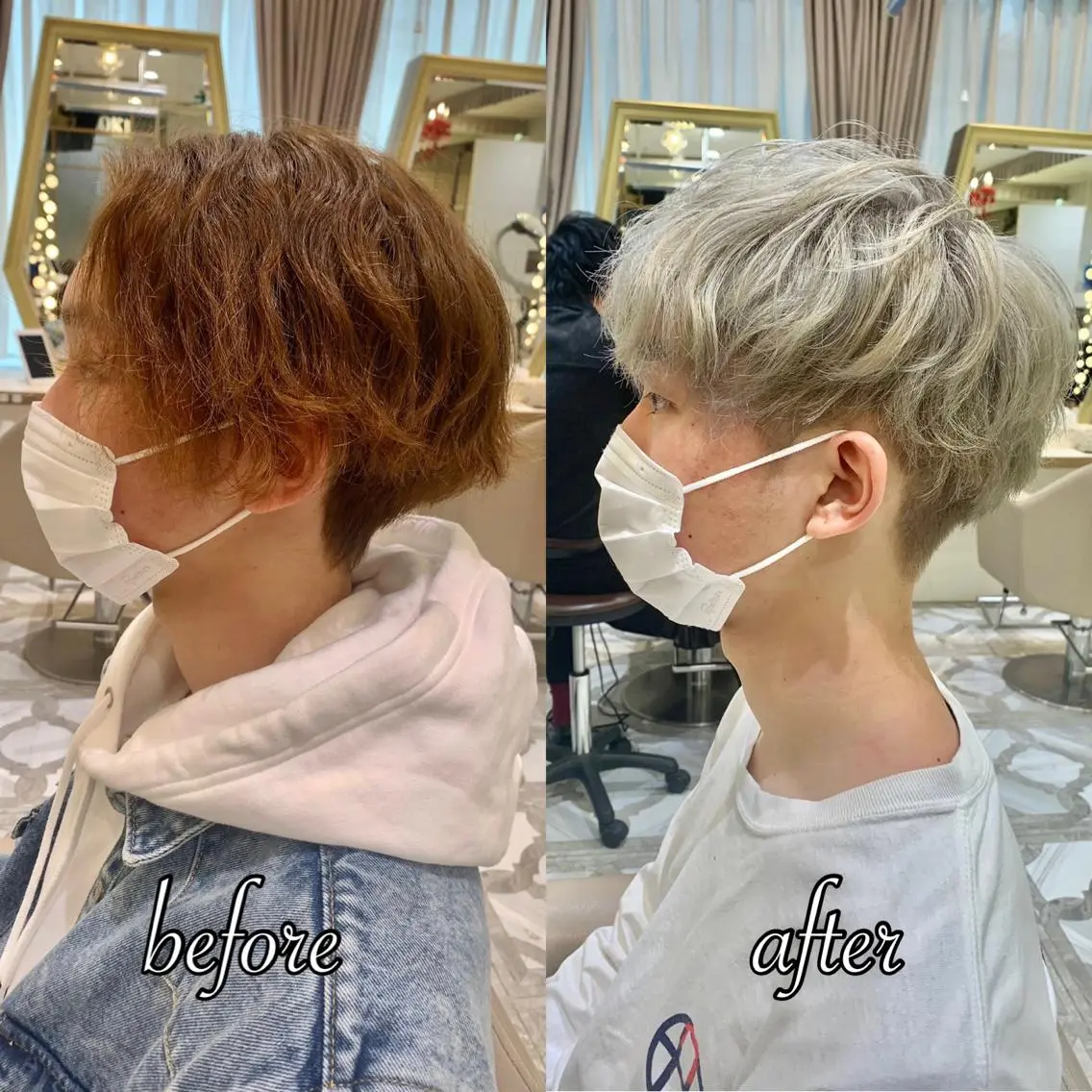ショート カラー パーマ ヘアアレンジ メンズ キッズ ネイル マツエク・マツパ アイブロウ カット ヘアカラー トリートメント 《褒められる》 透明感カラー/小嶋のヘアスタイル