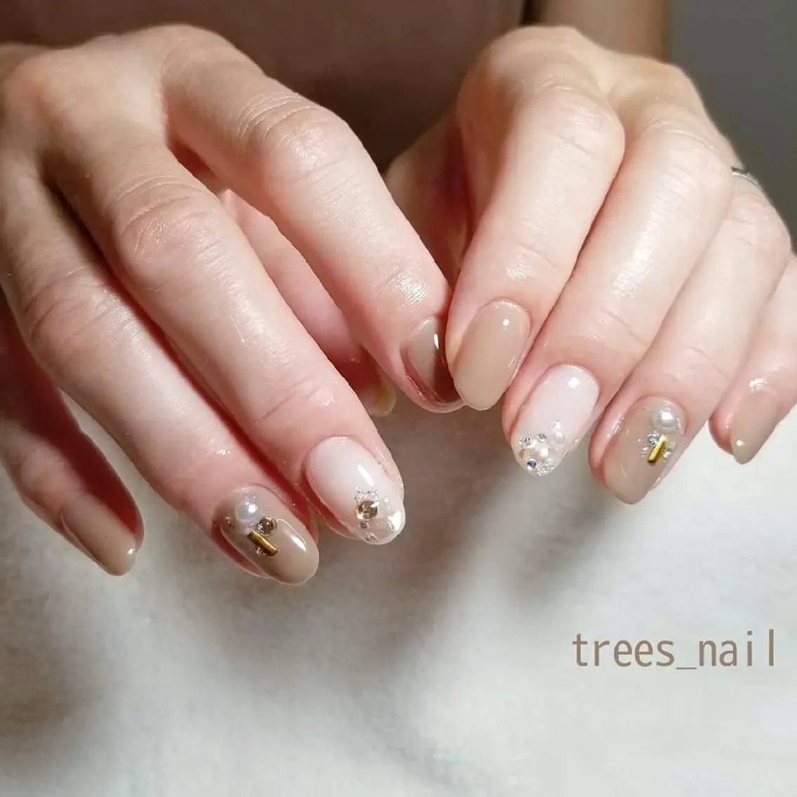 ネイル オフィスネイル ハンドネイル フットネイル trees_ nailのネイルデザイン