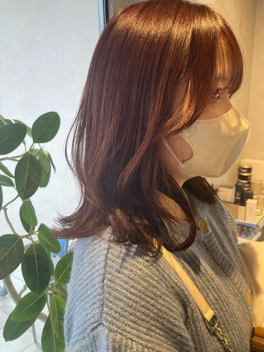 ミディアム カラー カット ヘアカラー 🎀大人女性の為の ニュアンスヘア🎀のヘアスタイル