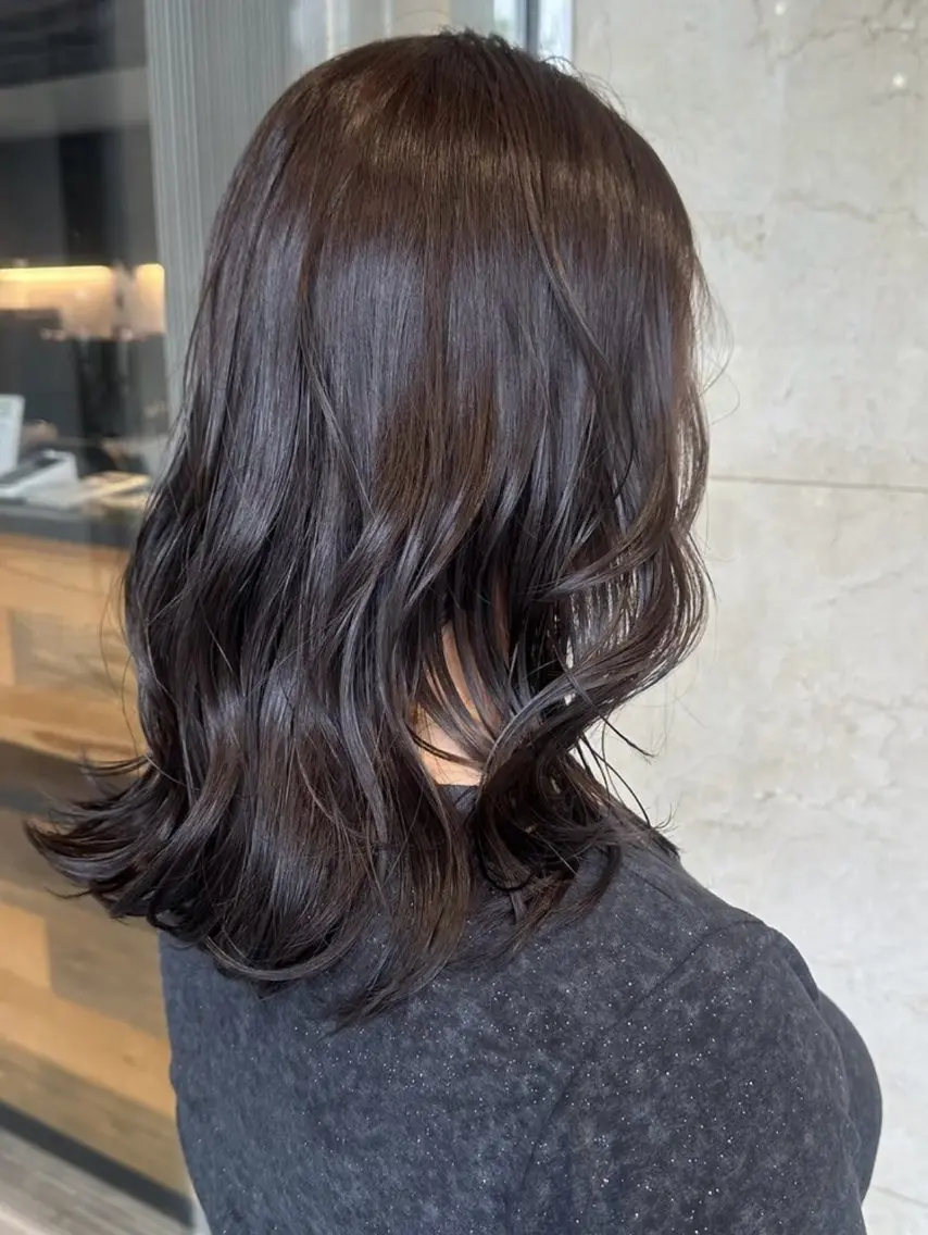 ミディアム ヘアカラー トリートメント 和田 直也のヘアスタイル