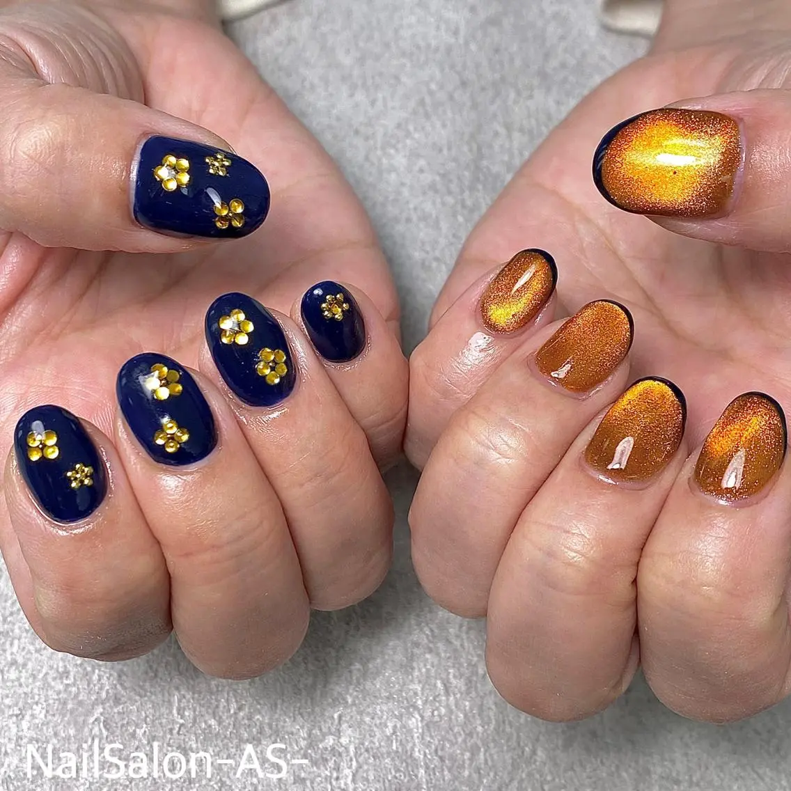 ネイル フラワーネイル マグネットネイル Nail Salon louéのネイルデザイン