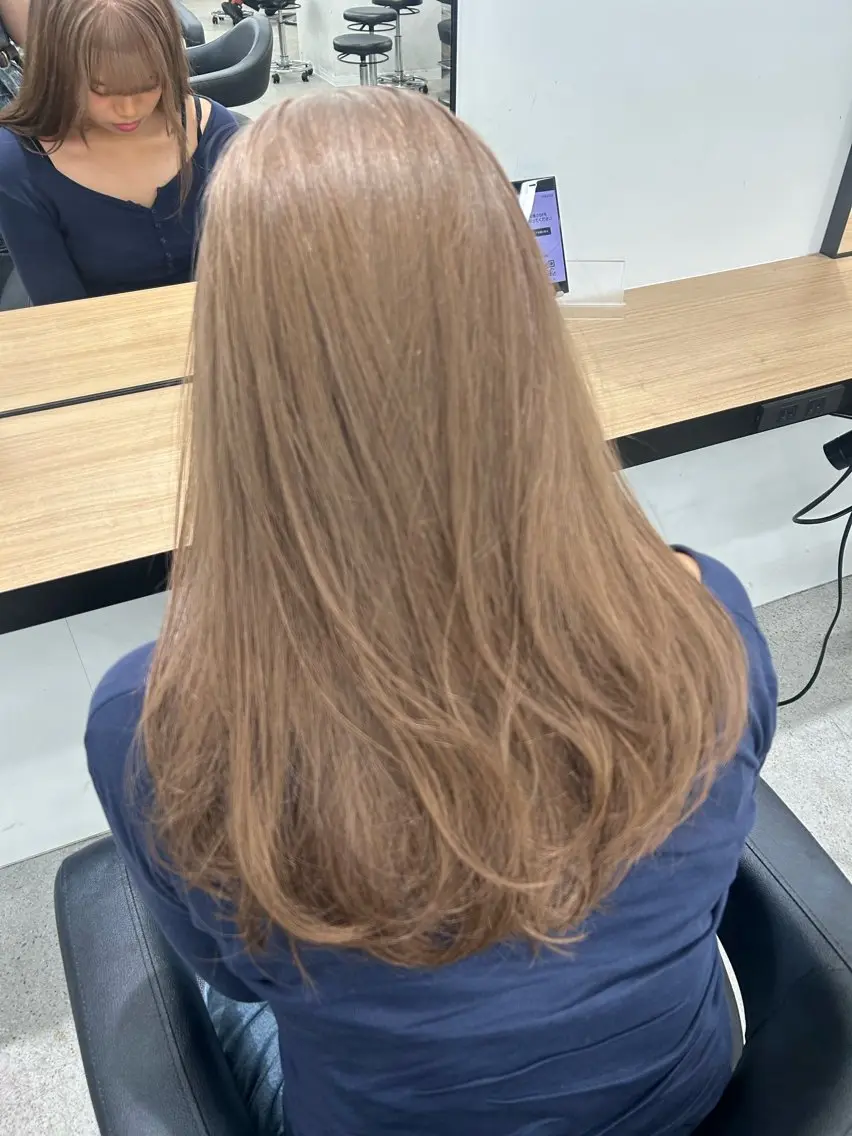 カラー ヘアカラー トリートメント 🤍透明感·ツヤ感 カラー/mai‎🤍のヘアスタイル