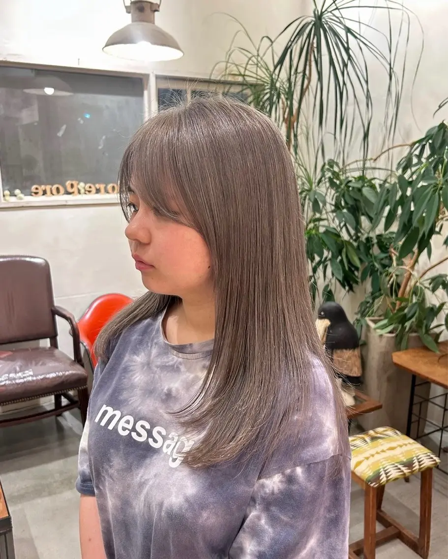 ミディアム カラー ダブルカラー ヘアカラー 大髙 まりののヘアスタイル