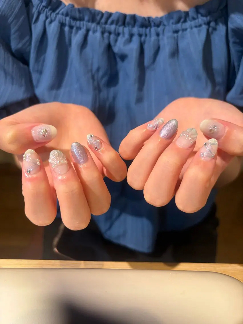ネイル ハンドネイル ネイルサヴォイ本厚木 ⭐️鶴田のネイルデザイン