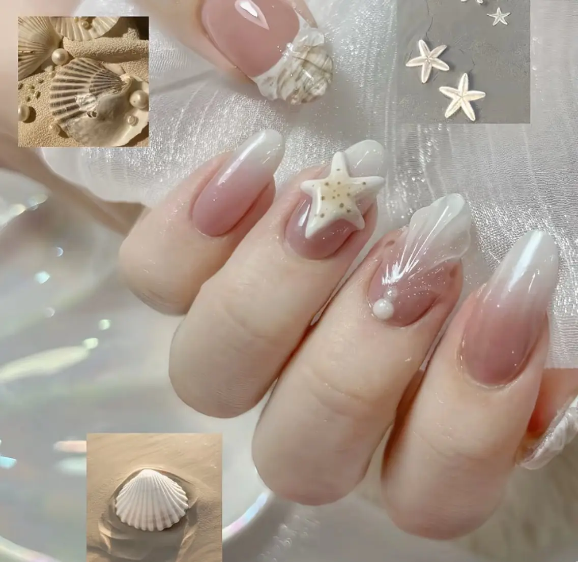 ネイル チークネイル フレンチネイル グラデーション 韓国ネイル マグネットネイル Hana Nailのネイルデザイン