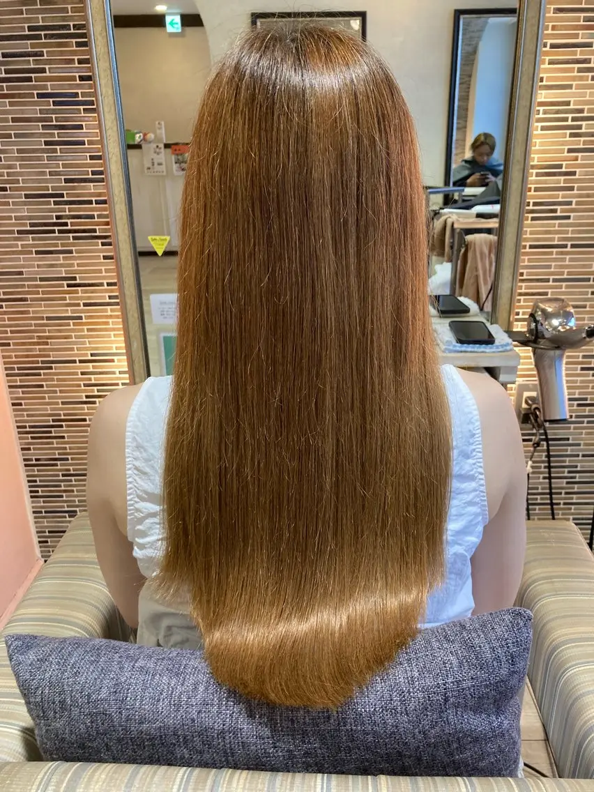 ロング トリートメント ぱく みやんのヘアスタイル