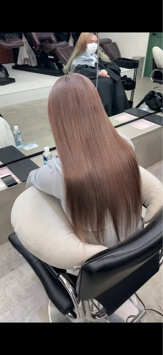 ロング ヘアカラー トリートメント エクステ/大人可愛い カラー🩷RINAのヘアスタイル