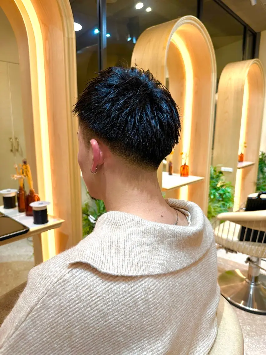 ショート メンズ 撮影モデル募集【くび れショートボブ】馨のヘアスタイル