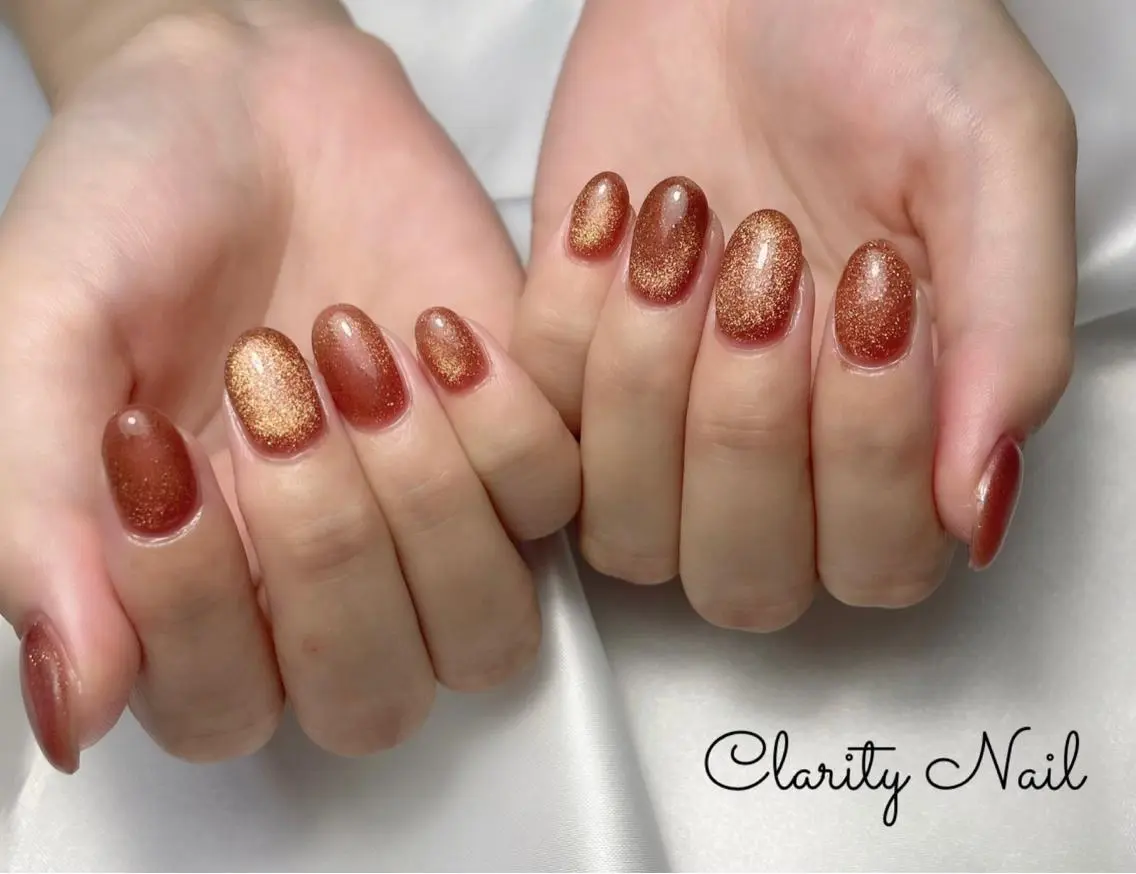 ネイル マグネットネイル ワンカラーネイル ハンドネイル Clarity Nailのネイルデザイン
