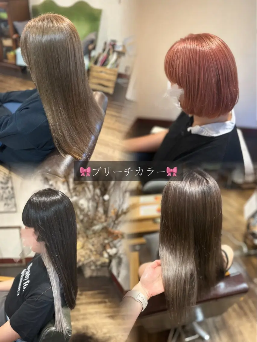 『初めてご来店の方限定』【ブリーチෆ˚】ブリーチありWカラー🎀🤍+髪質改善cureトリートメント🪽🤍の写真