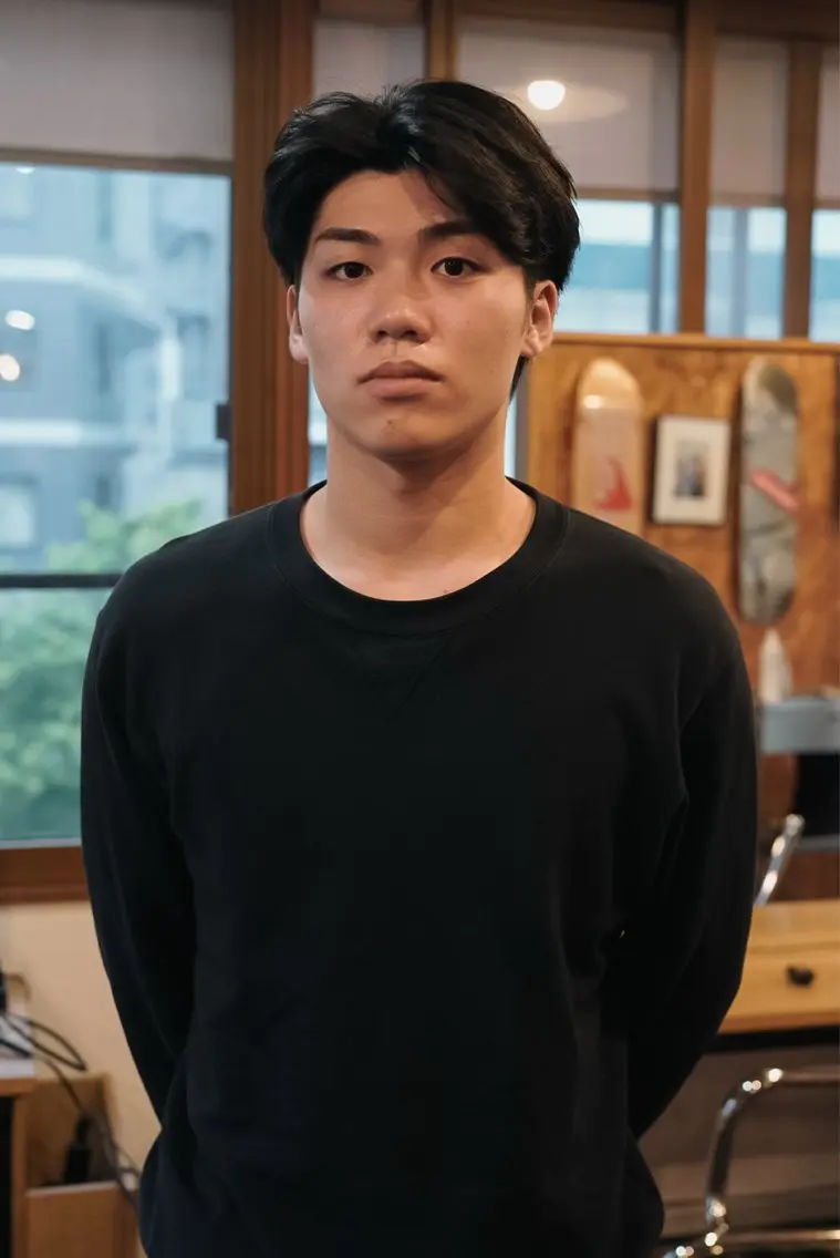パーマ メンズ 千葉 慎也のヘアスタイル