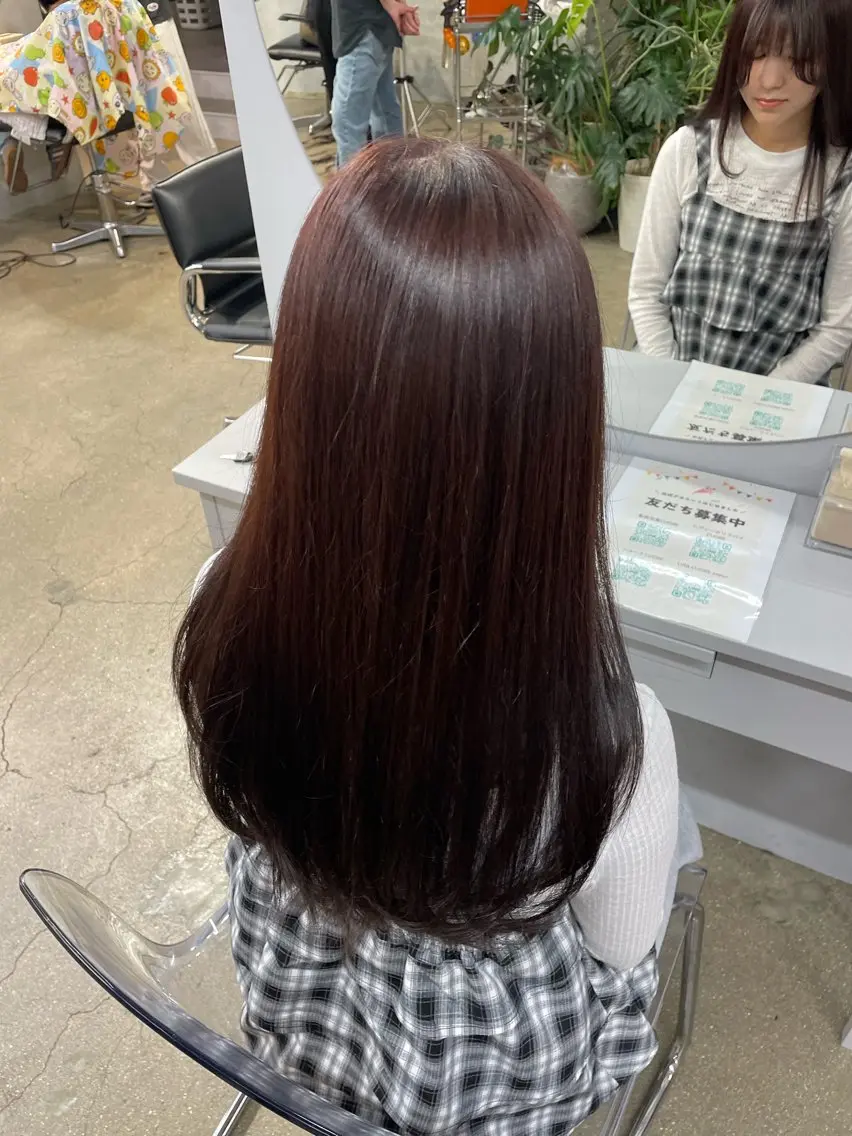 ロング カット ヘアカラー cuore/ みく/艶カラーのヘアスタイル