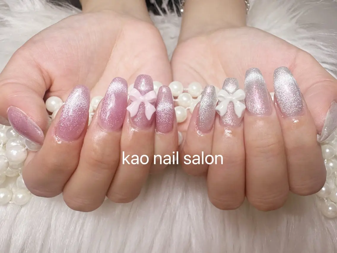 ネイル ハンドネイル kao nail マグネット/長さだしのネイルデザイン