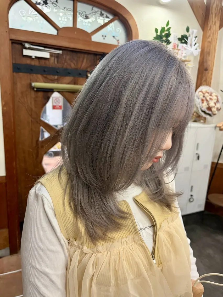セミロング カラー ヘアカラー トリートメント 名取 純平のヘアスタイル