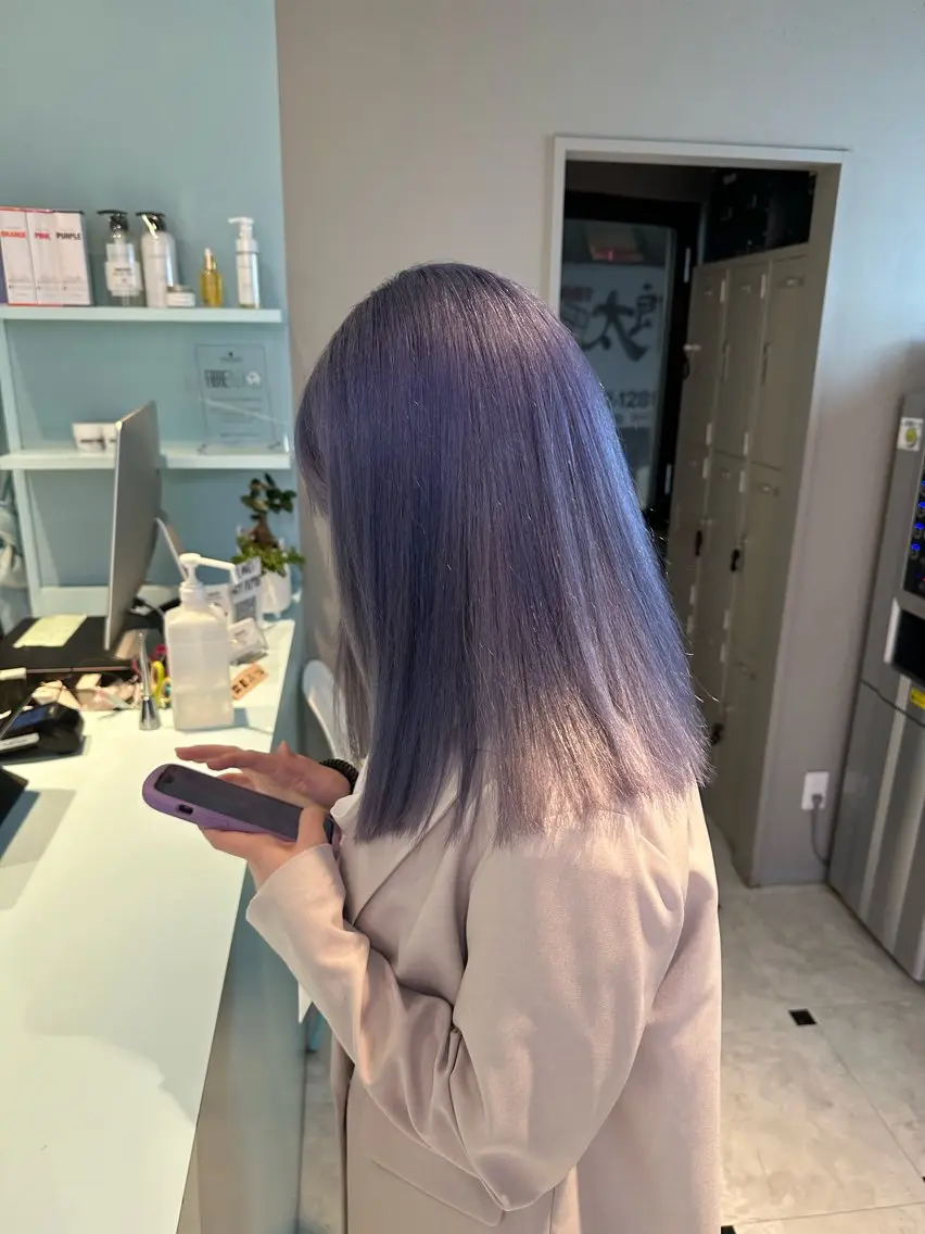 ロング カラー ヘアカラー 韓国風艶カラー🪽 yuuna🪽🍨のヘアスタイル