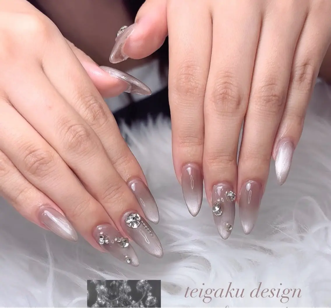 ロング ハンドネイル NENENAIL 【シヨン】のネイルデザイン
