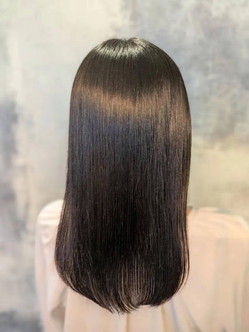 セミロング 髪質改善 縮毛矯正 LOARK博多  Kiharaのヘアスタイル