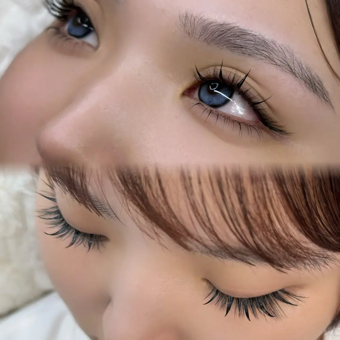 マツエク・マツパ 束感まつ毛 ワンホンマツエク Mimi🤍￤パーマ ￤マツエク￤眉毛のマツエク・マツパデザイン