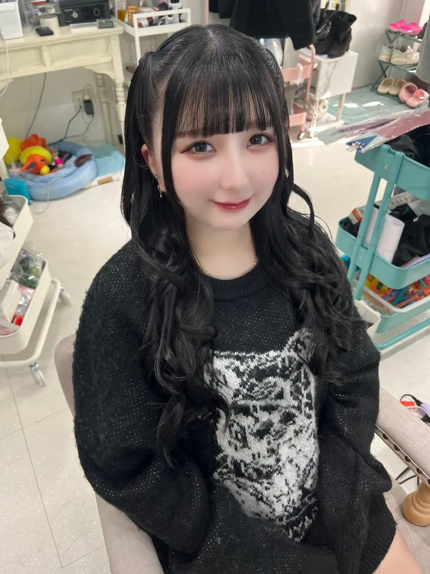 ロング ヘアアレンジ カット ヘアセット ☁️hinako☁️ 1HAVANAのヘアスタイル