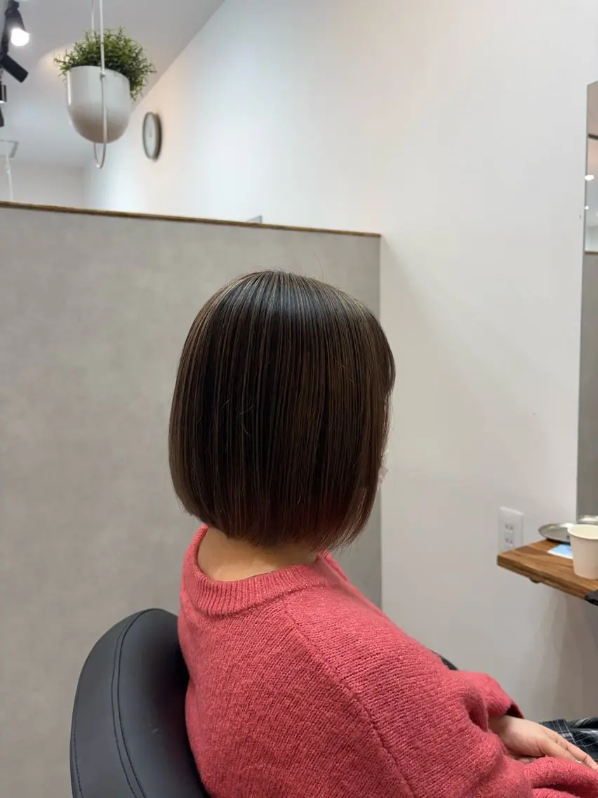 ミディアム カラー バレイヤージュ レイヤーカット カット ヘアカラー 豊橋/菜月/ブリーチ /艶カラーハイトーンのヘアスタイル