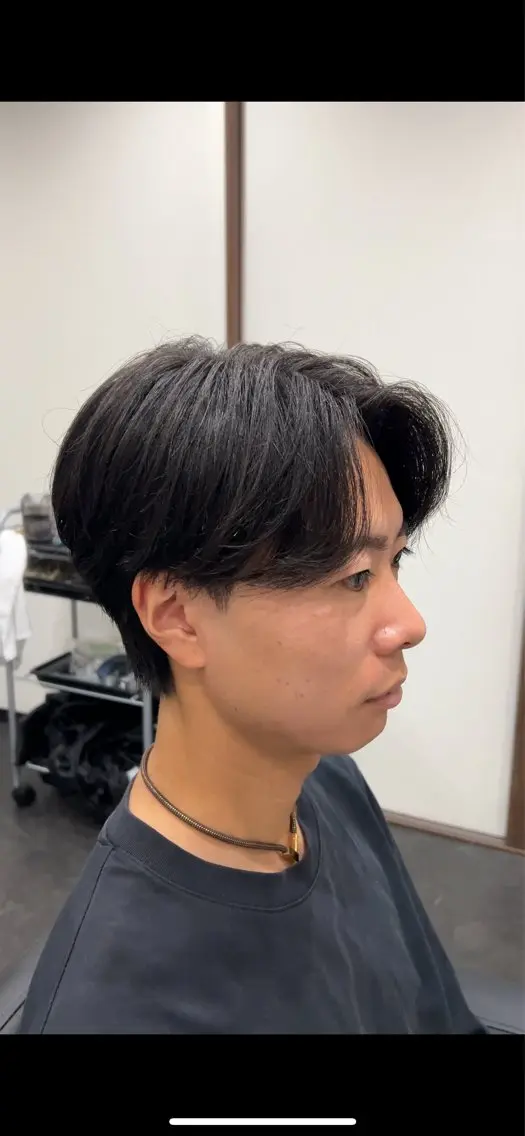 ミディアム メンズ センターパート 福井 太暉のヘアスタイル